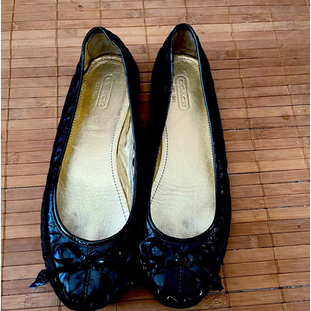 Coach 7B Black Vintage Loafers